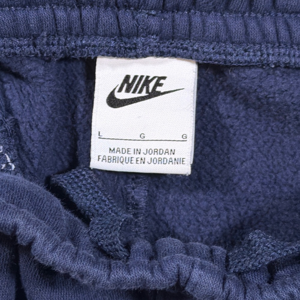 Nike Joggers Men L Blue Club Fleece Sweatpants Elastic Waist Cuffs Pockets - Picture 2 of 8